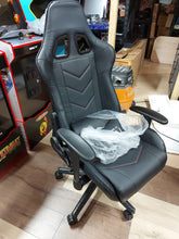 Load image into Gallery viewer, Naz Pro Series Ergonomic High-Back Faux Leather Gaming Chair - Black
