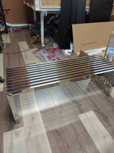 Load image into Gallery viewer, Modway Medium Gridiron Stainless Steel Bench

￼

￼
