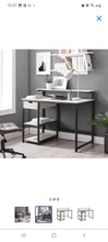 Load image into Gallery viewer, LHD Lila 43&quot;W Computer Desk with USB Port - White

