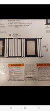 Load image into Gallery viewer, Dreambaby® Denver 3 Panel Adapta-Gate® - Black with Gray Mesh Panels.
